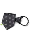 Cà Vạt Thắt Sẵn Ghi Đen Monogram VDC111 #1