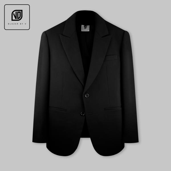 Áo Jacket Blazer Hai Nút Đen Ve Nhọn Nam VD003 | VD Blazer #0