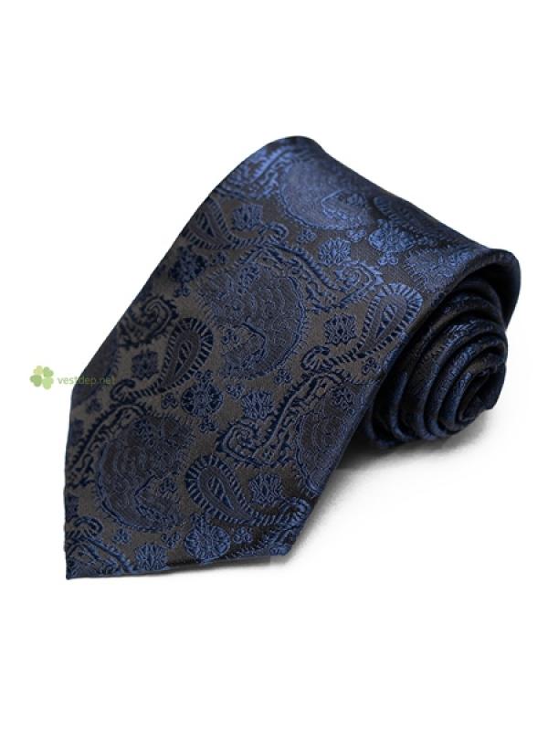 Cà Vạt Xanh Hoa Văn C91 #0