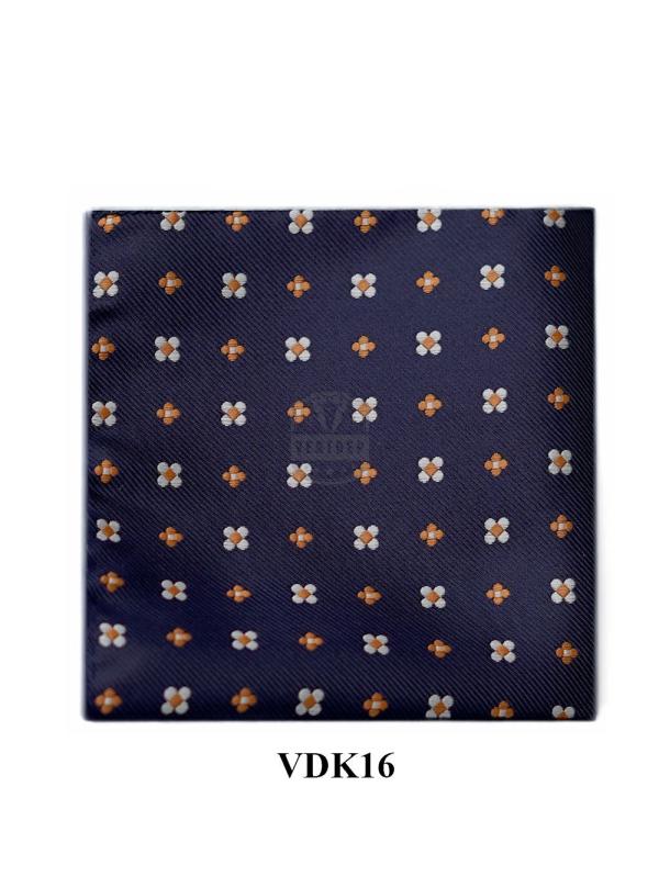 Khăn xanh hoa trắng vàng VDK16 #0