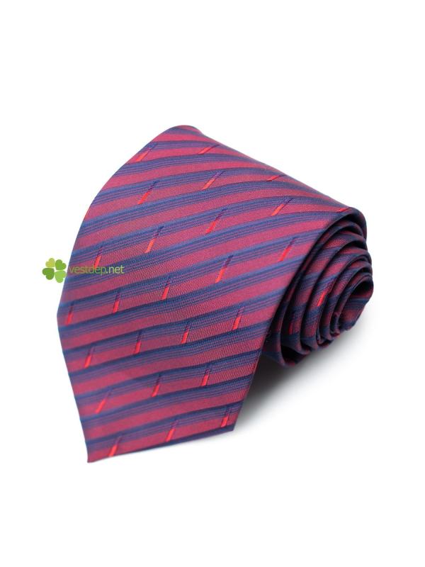 Cà Vạt Nam Đỏ Sọc Xanh CV73 #0