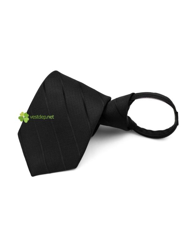 Cà Vạt Nam Thắt Sẵn Đen Sọc Ẩn CV76 #0