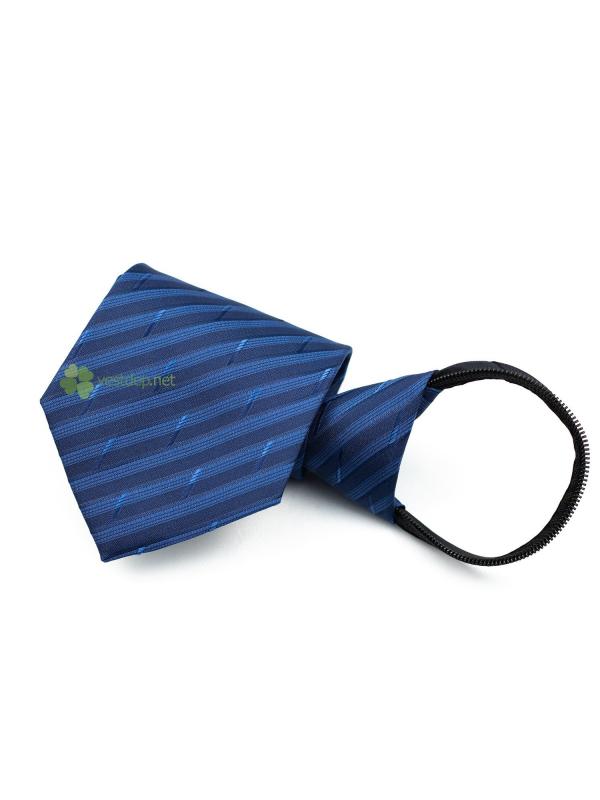 Cà Vạt Nam Thắt Sẵn Xanh Sọc CV85 #0