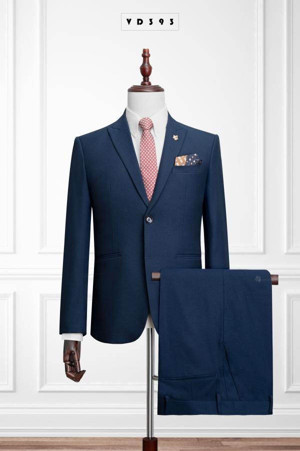 393 Bộ Vest Nam Xanh Navy Tone Đậm #0