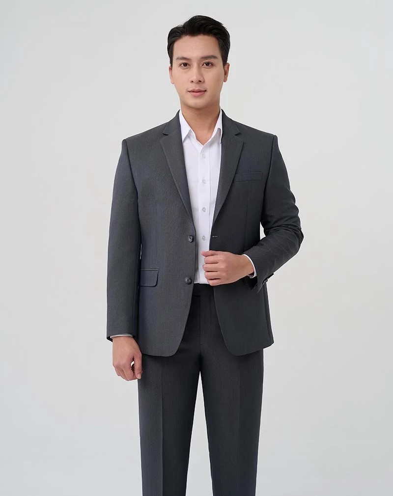 Vest công sở nam màu navy hiện đại