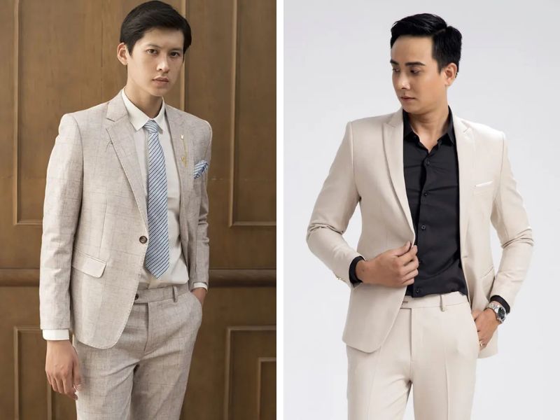 Vest nam double-breasted lịch lãm trong sự kiện sang trọng