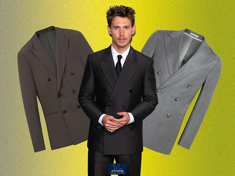Áo vest nam double-breasted hai hàng cúc lịch lãm