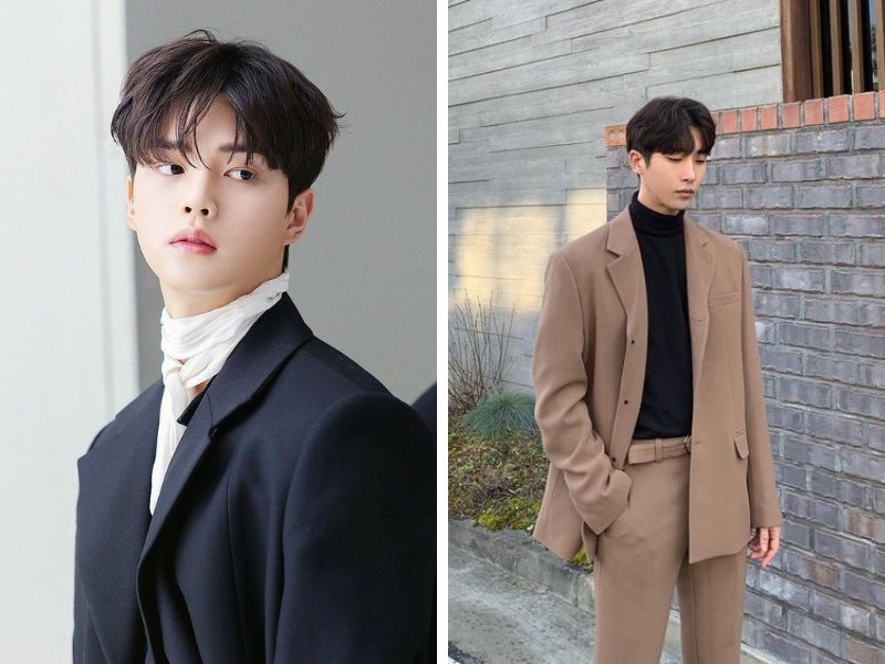 Blazer nam oversize phong cách Hàn Quốc phối cùng sneaker