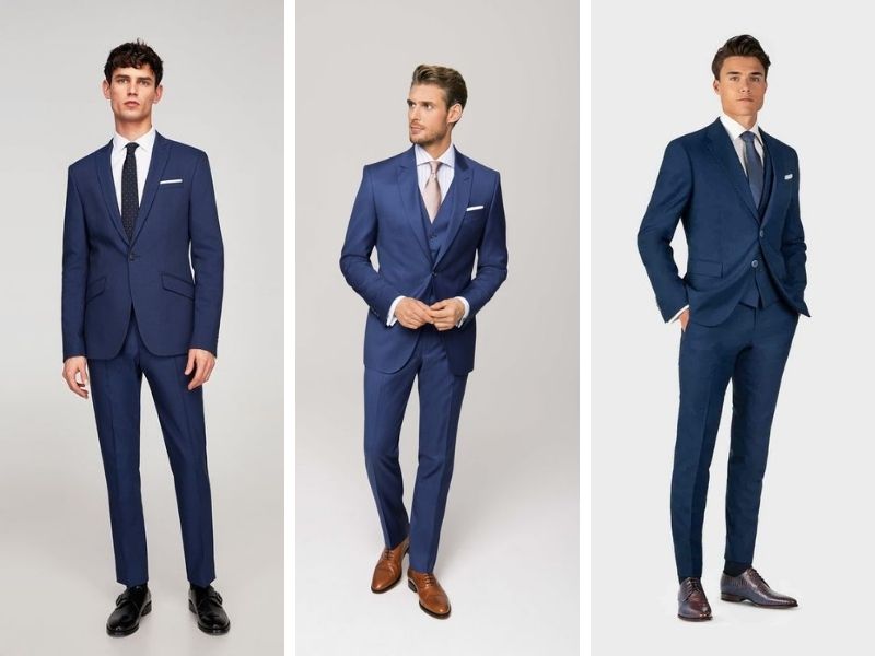Suit công sở Boss navy slimfit dành cho quý ông hiện đại