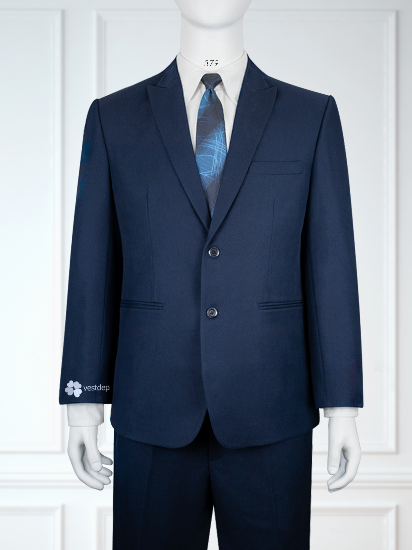 Bộ vest nam màu xanh đen form ôm body - HMVESTON - Vest nam đẳng cấp - Nâng  tầm phong cách